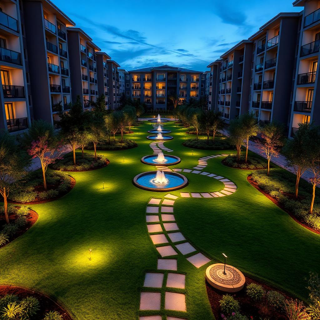 Ananda Crown Mohali — landscaped gardens