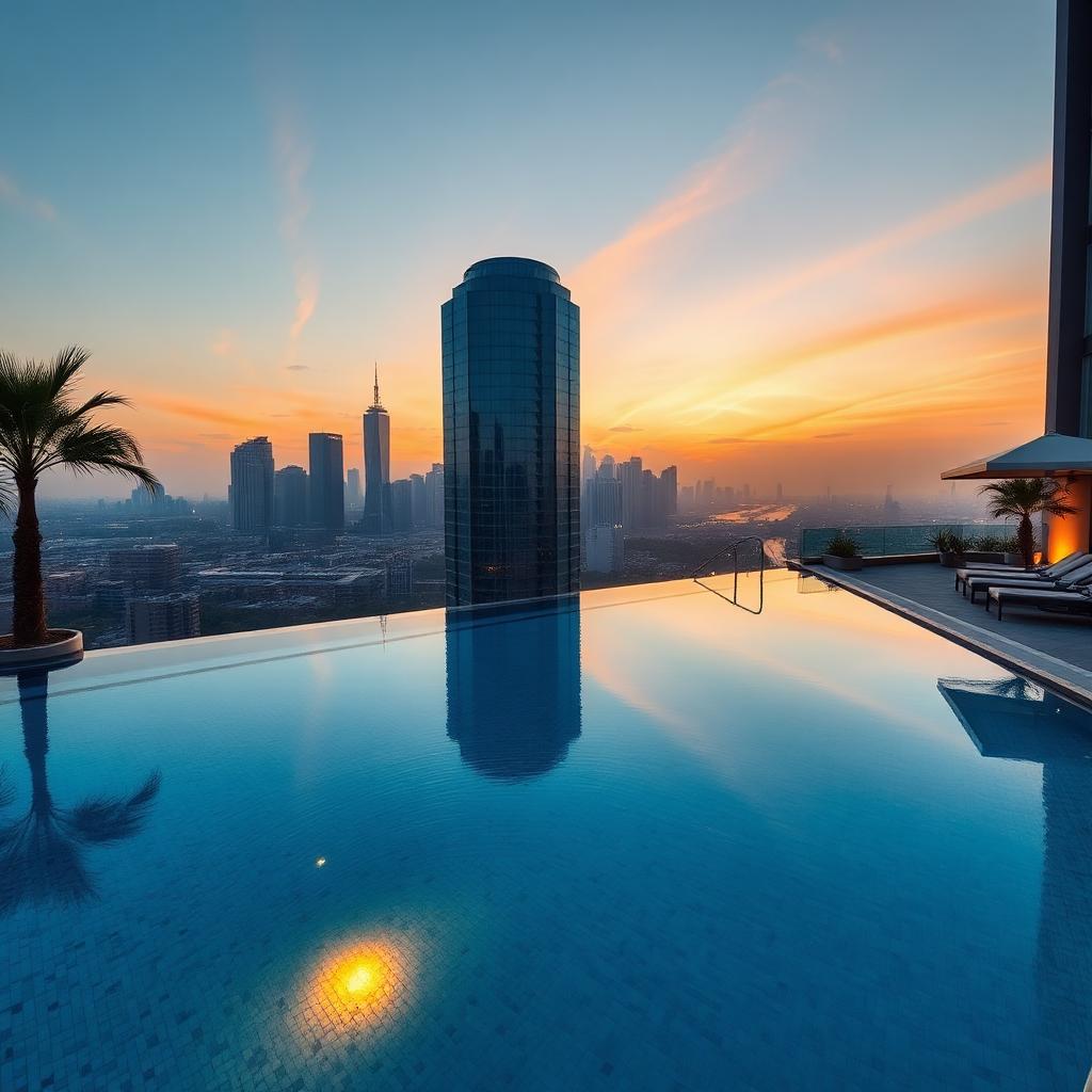 Ananda Crown Mohali — rooftop infinity pool