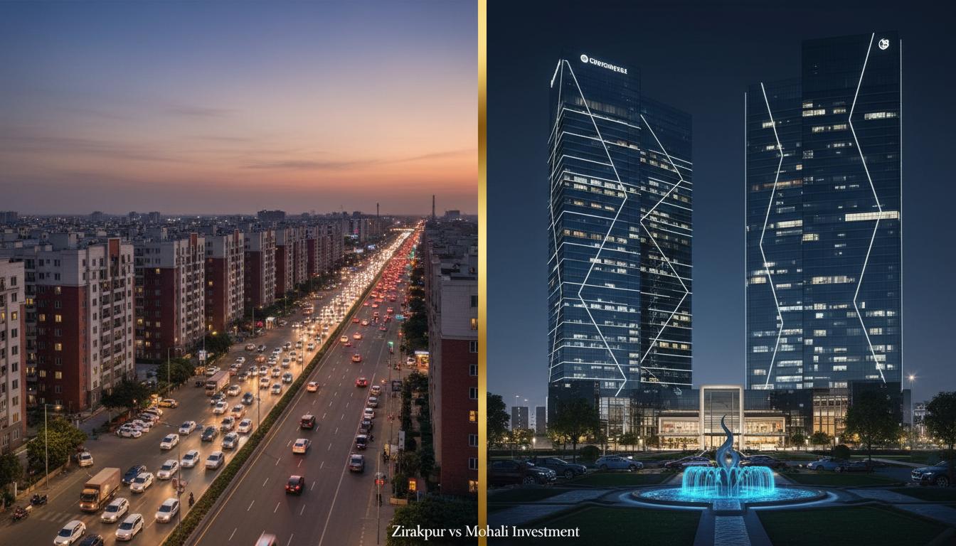 Zirakpur vs Mohali: Which Is Better for Property Investment in 2026? - Property1313 Blog
