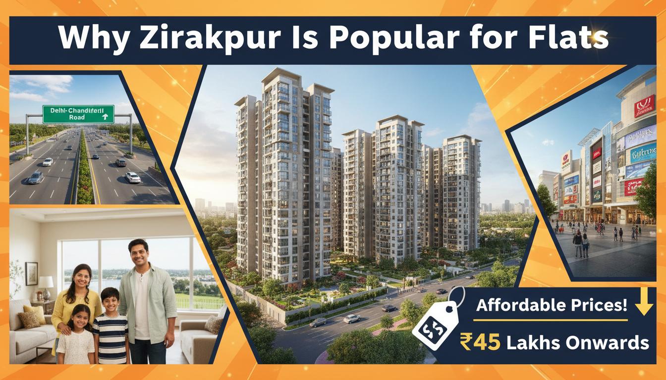 Why Zirakpur Is Popular for Flats and Apartments: Complete Analysis