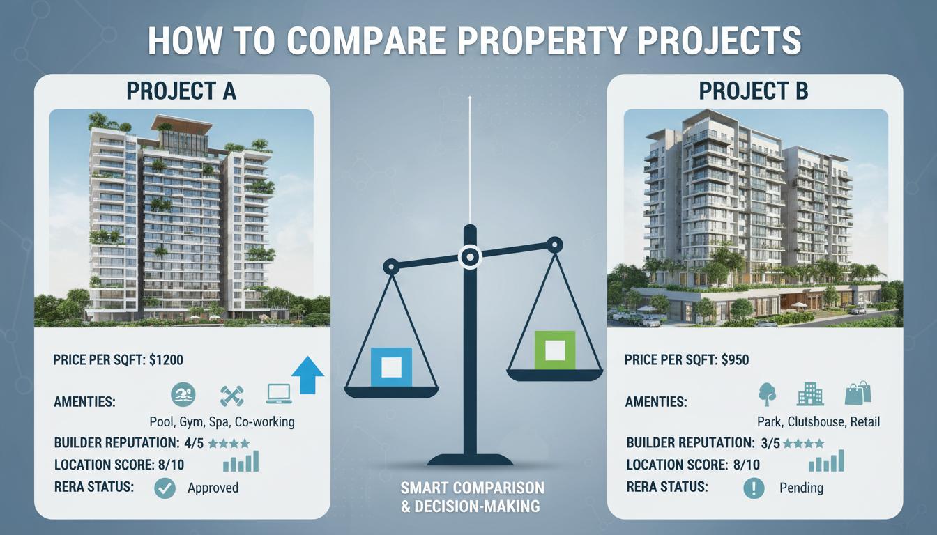 How to Compare Two Property Projects: Smart Buyer Framework - Property1313 Blog