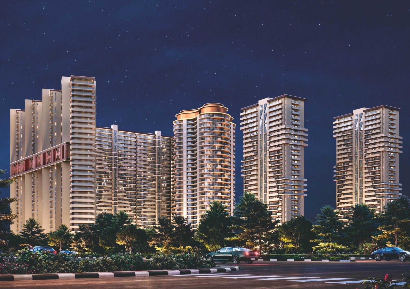 KS One-O-8 | 3, 4 & 5 BHK Apartments on Chandigarh–Ambala Highway, Zirakpur, Chandigarh–Ambala National Highway, Village Singhpura, Zirakpur