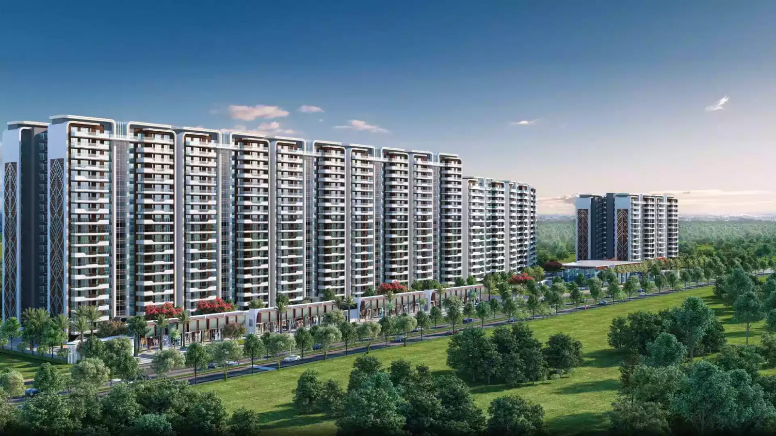 The Medallion Aurum | 3+1 & 4+1 BHK Luxury Flats in Sector 67, Mohali, Sector 67, Mohali — on the sector-dividing road