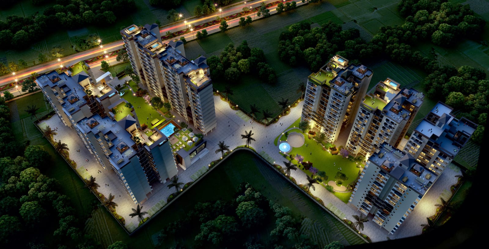Uptown Skylla | 2, 3 & 4 BHK Flats on PR-7 Airport Road, Zirakpur, PR-7 International Airport Road, Ramgarh Bhudda, Zirakpur