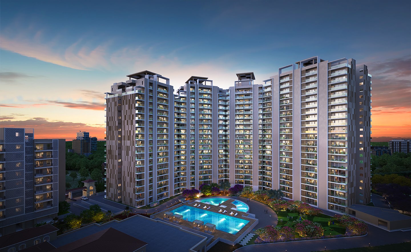 Wave Gardens Phase II | 3 & 4 BHK Flats, Duplexes & Penthouses in Sector 85, Mohali, Sector 85, Mohali
