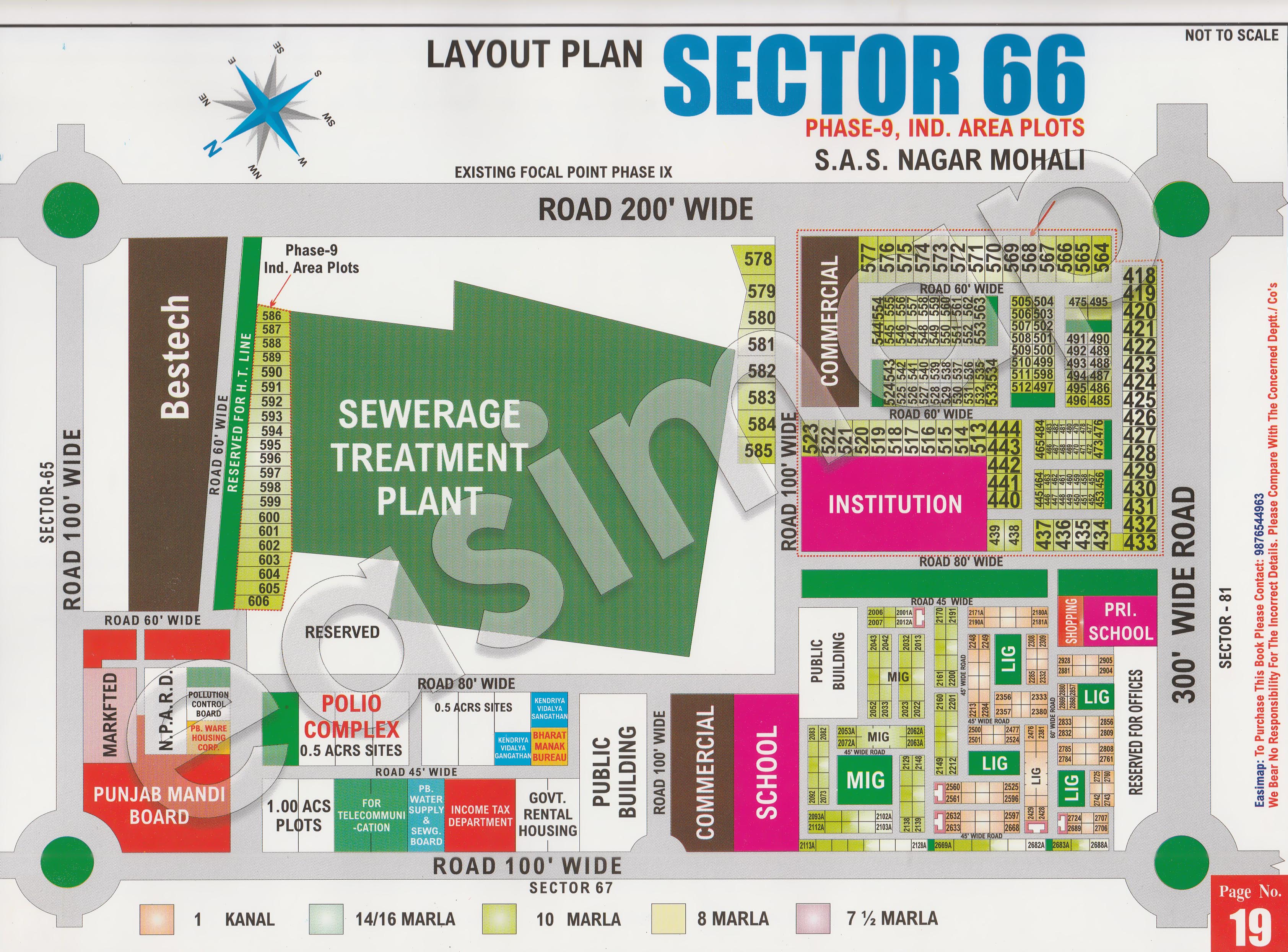 Sector 66 Mohali layout plan