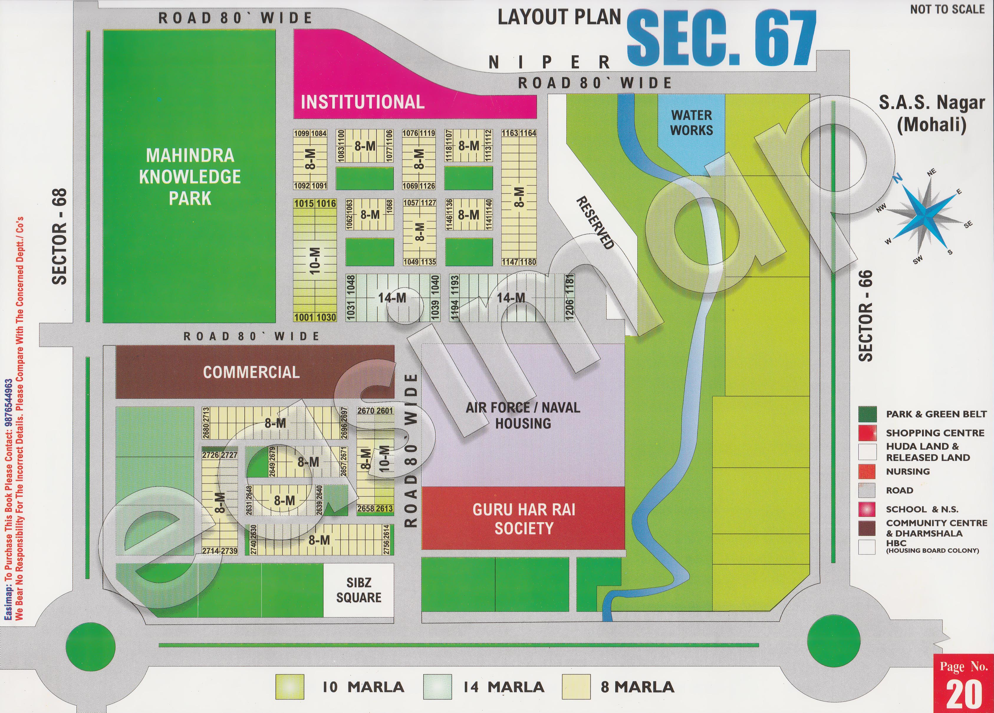 Sector 67 Mohali layout plan