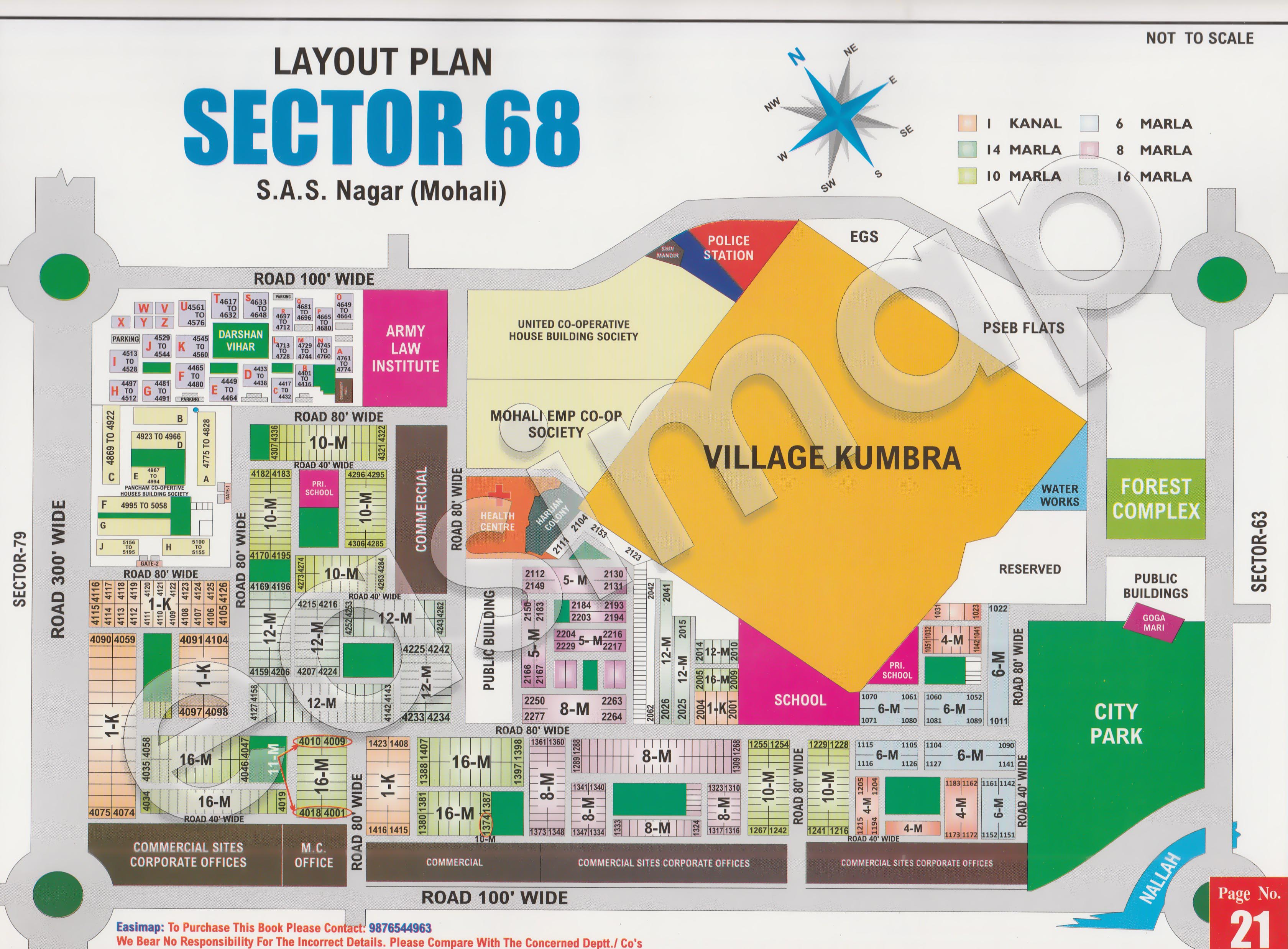 Sector 68 Mohali layout plan