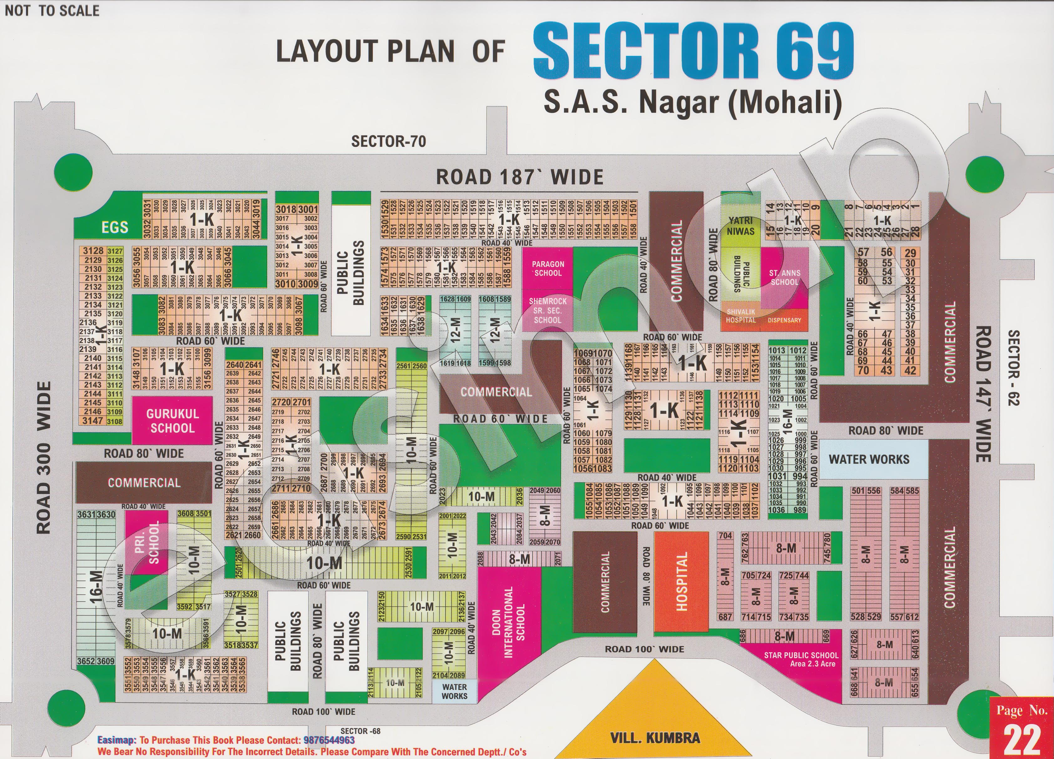 Sector 69 Mohali layout plan
