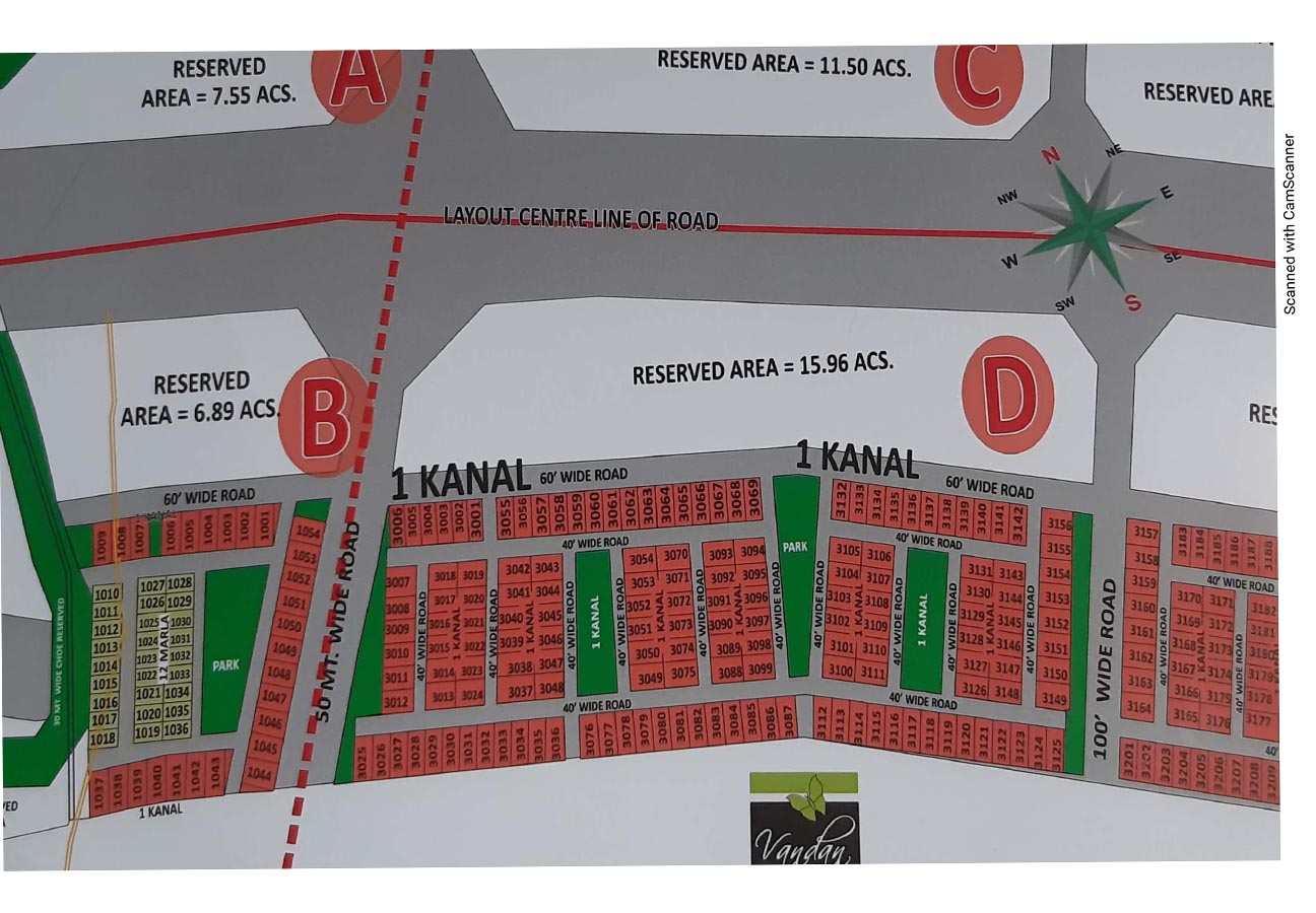 Aerocity Block B Mohali layout plan