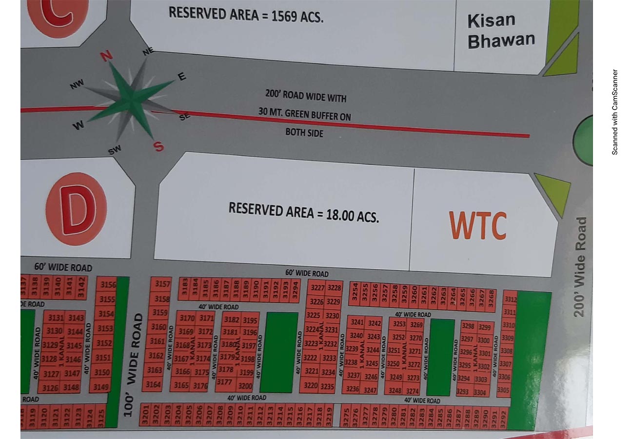 Aerocity Block D Mohali layout plan