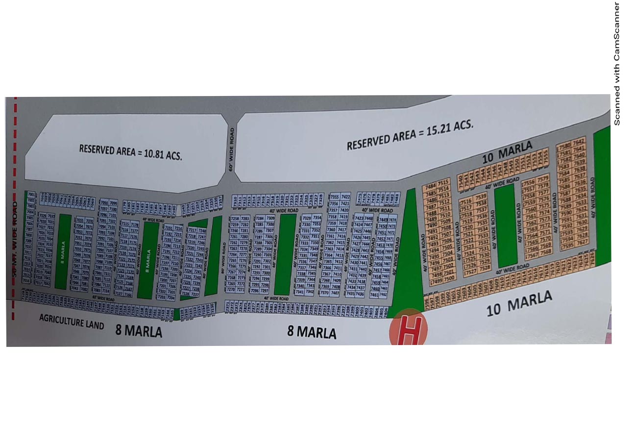 Aerocity Block G Mohali layout plan