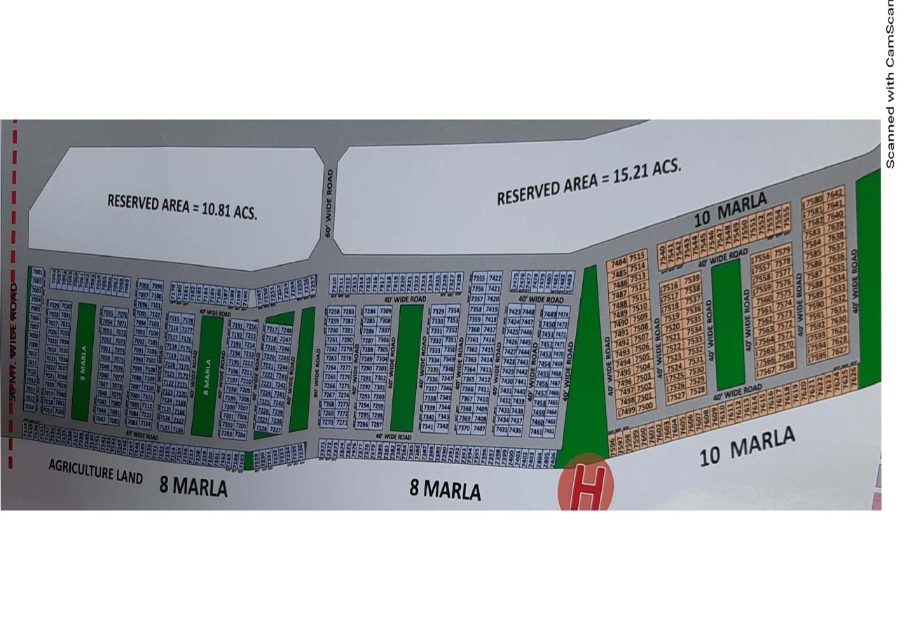 Aerocity Block H Mohali layout plan
