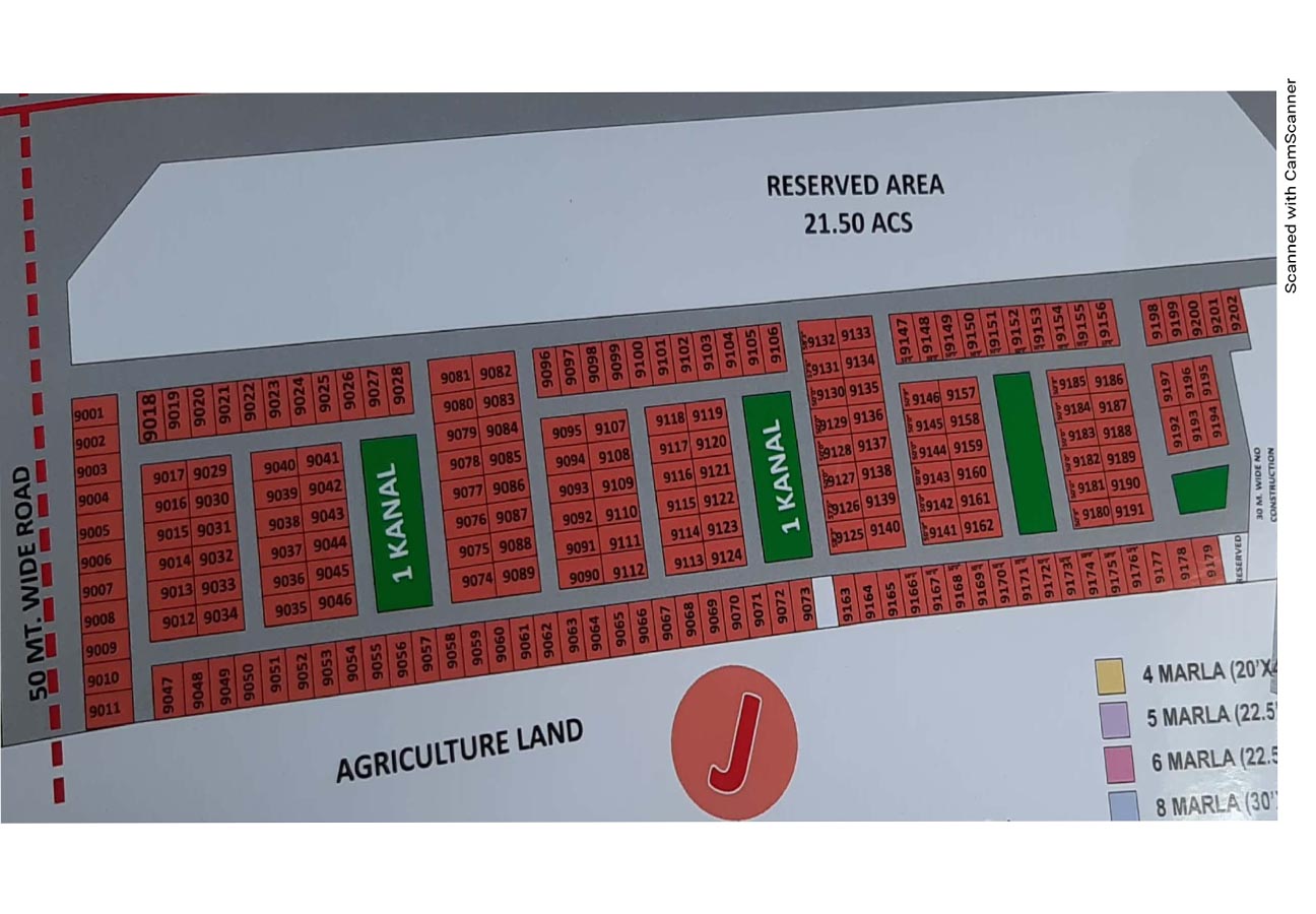 Aerocity Block J Mohali layout plan