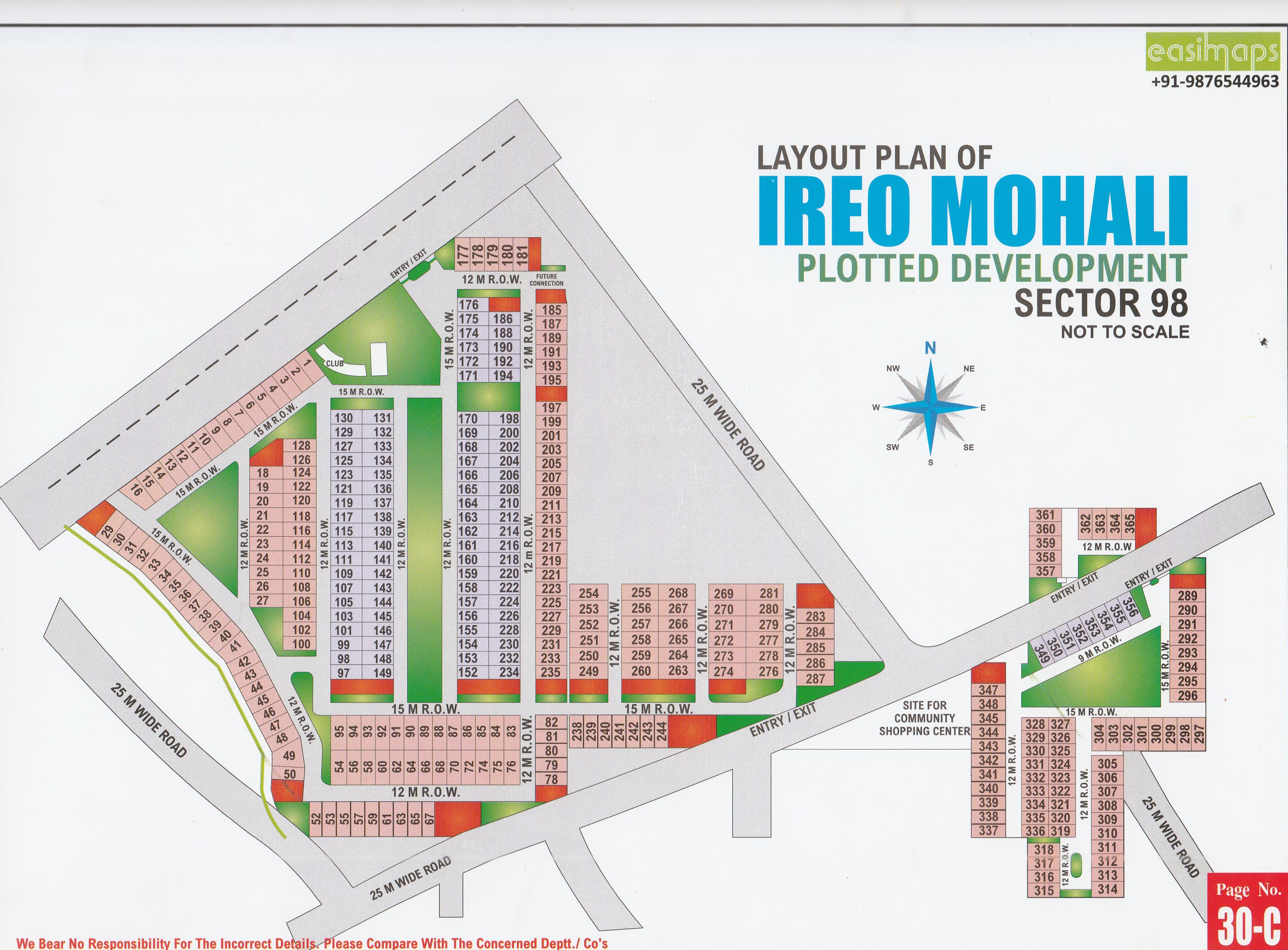 IREO Sector 98 Mohali layout plan