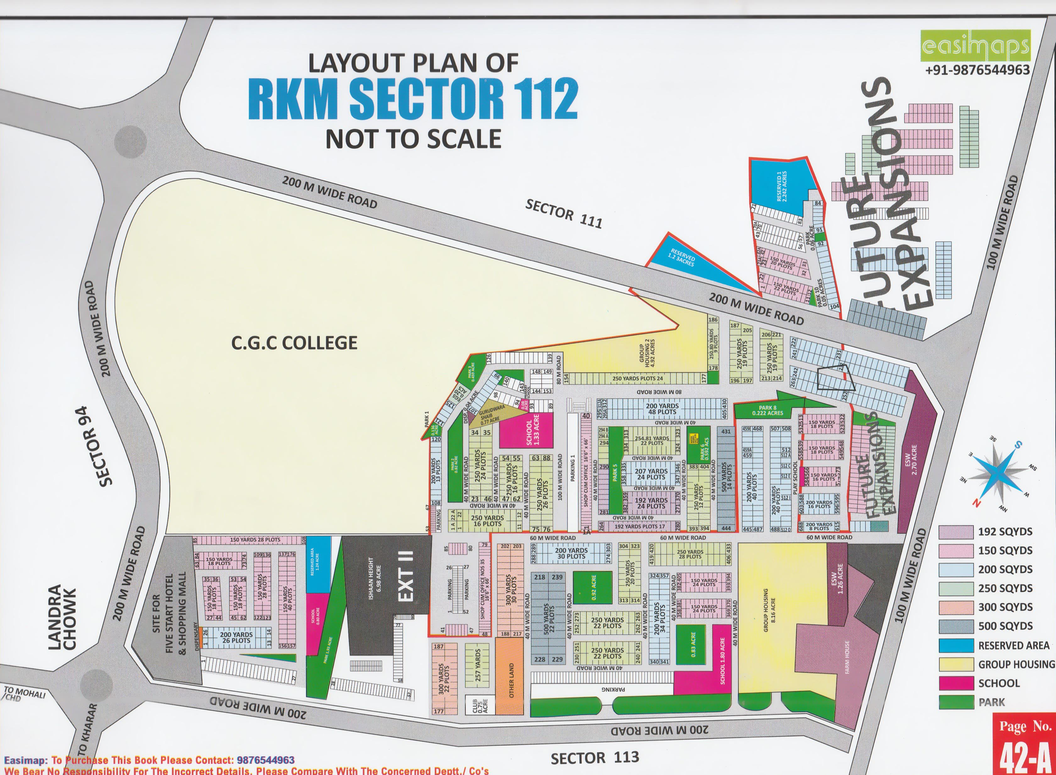 RKM Sector 112 Mohali layout plan