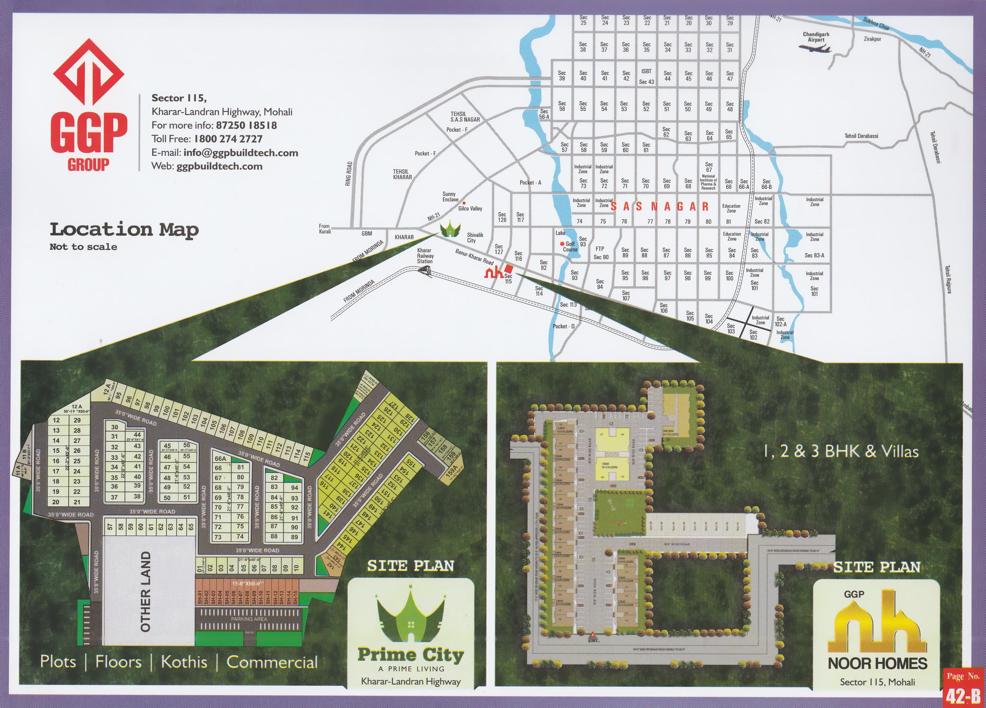 GGP Sector 115 Mohali layout plan
