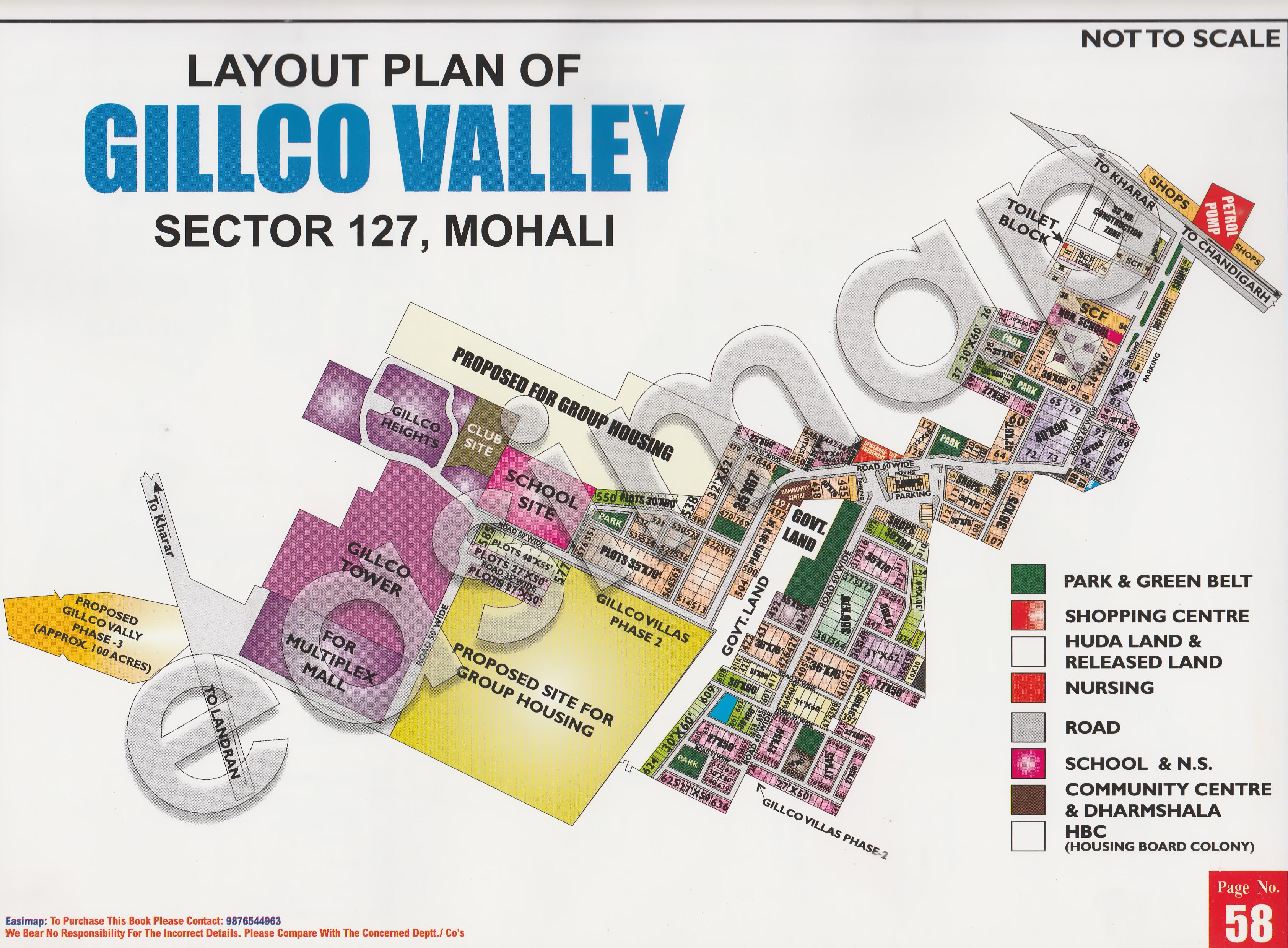 Gillco Valley Sector 127 Mohali layout plan