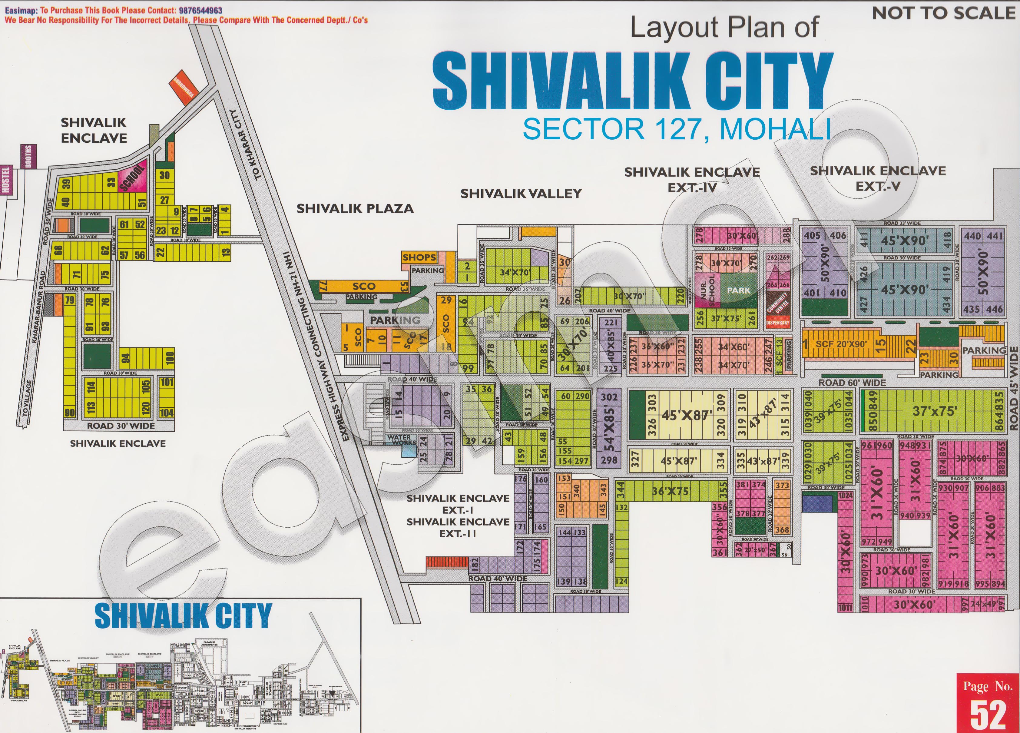 Shivalik City Sector 127 Mohali layout plan