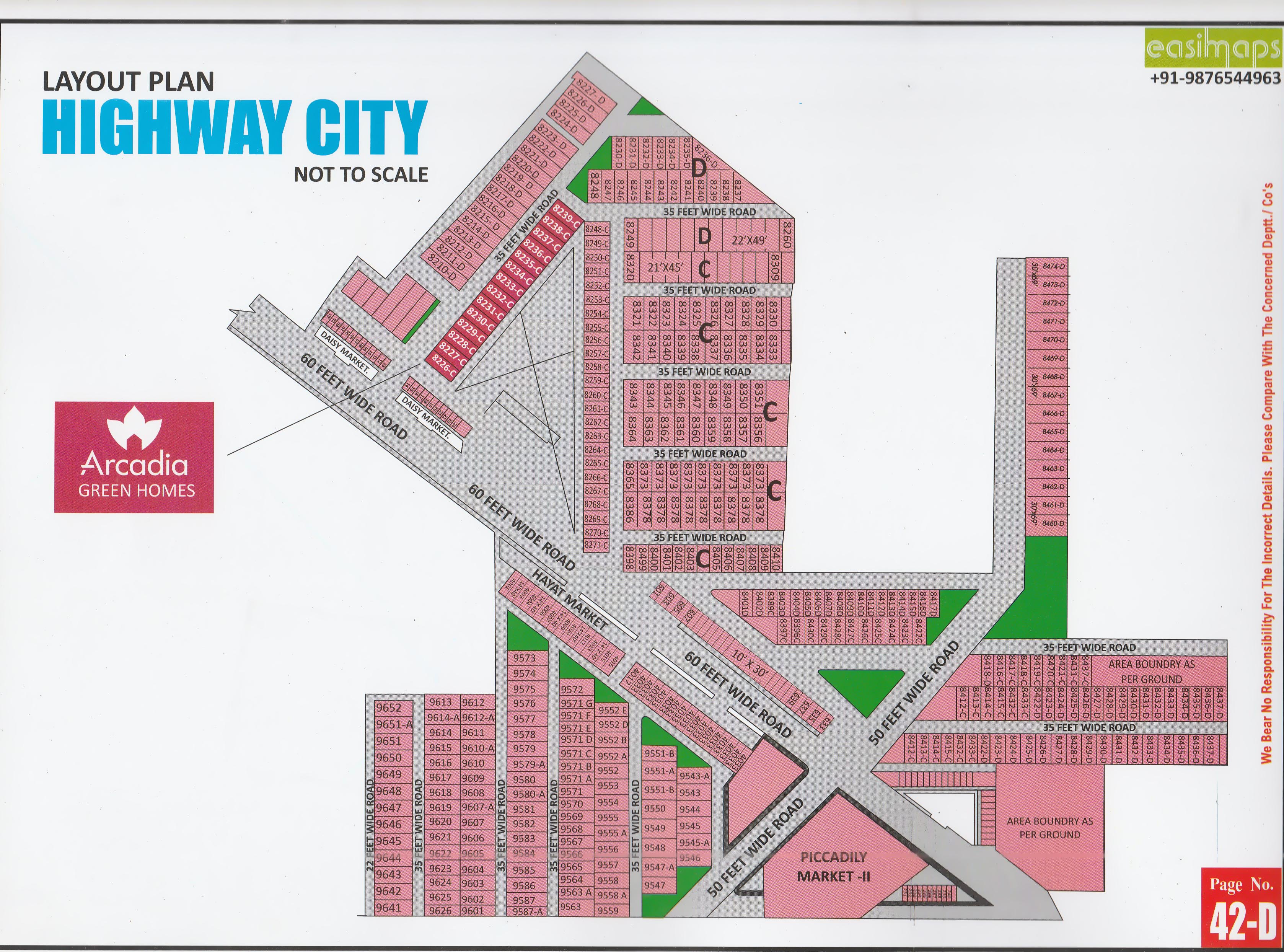 Highway City Mohali layout plan
