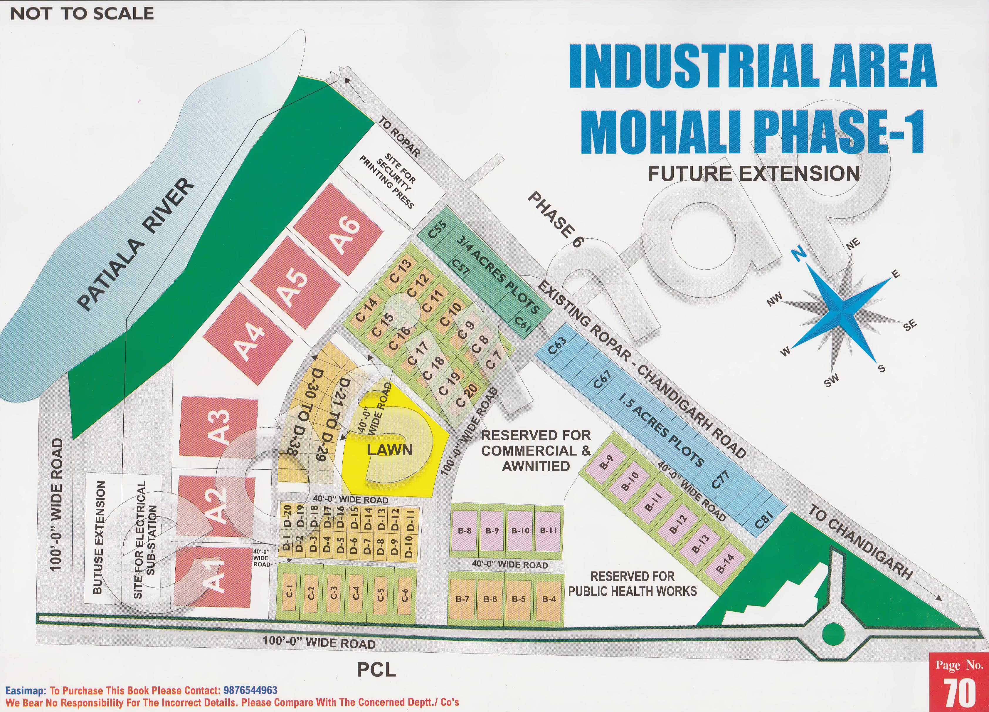 Industrial Area Phase 1 Mohali layout plan