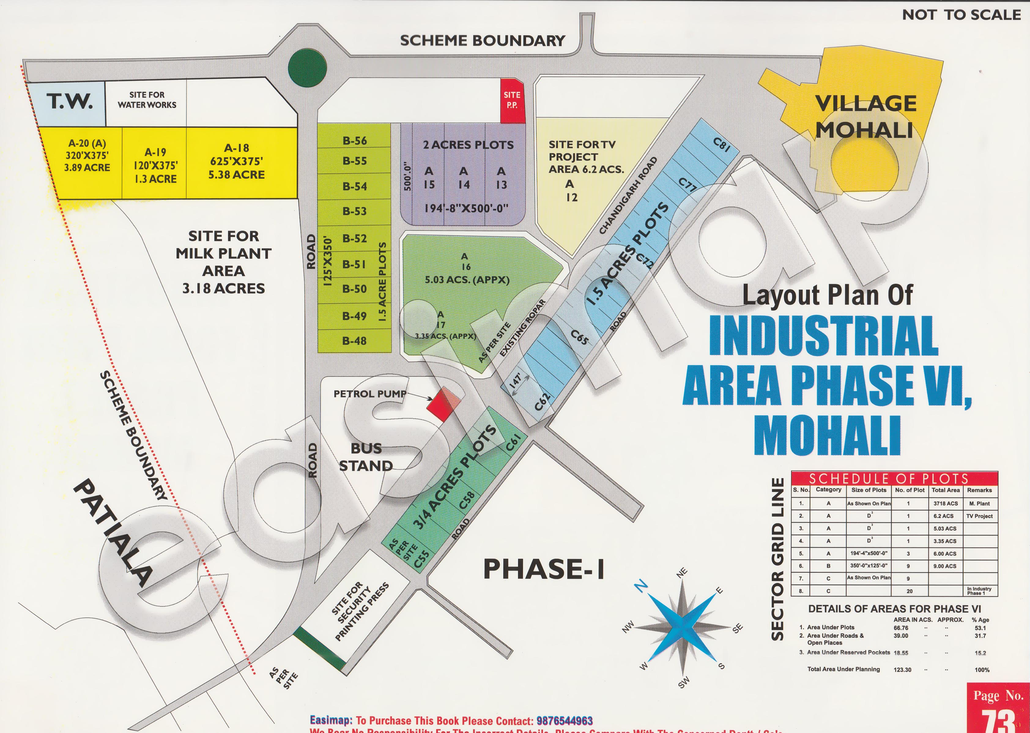 Industrial Area Phase 6 Mohali layout plan