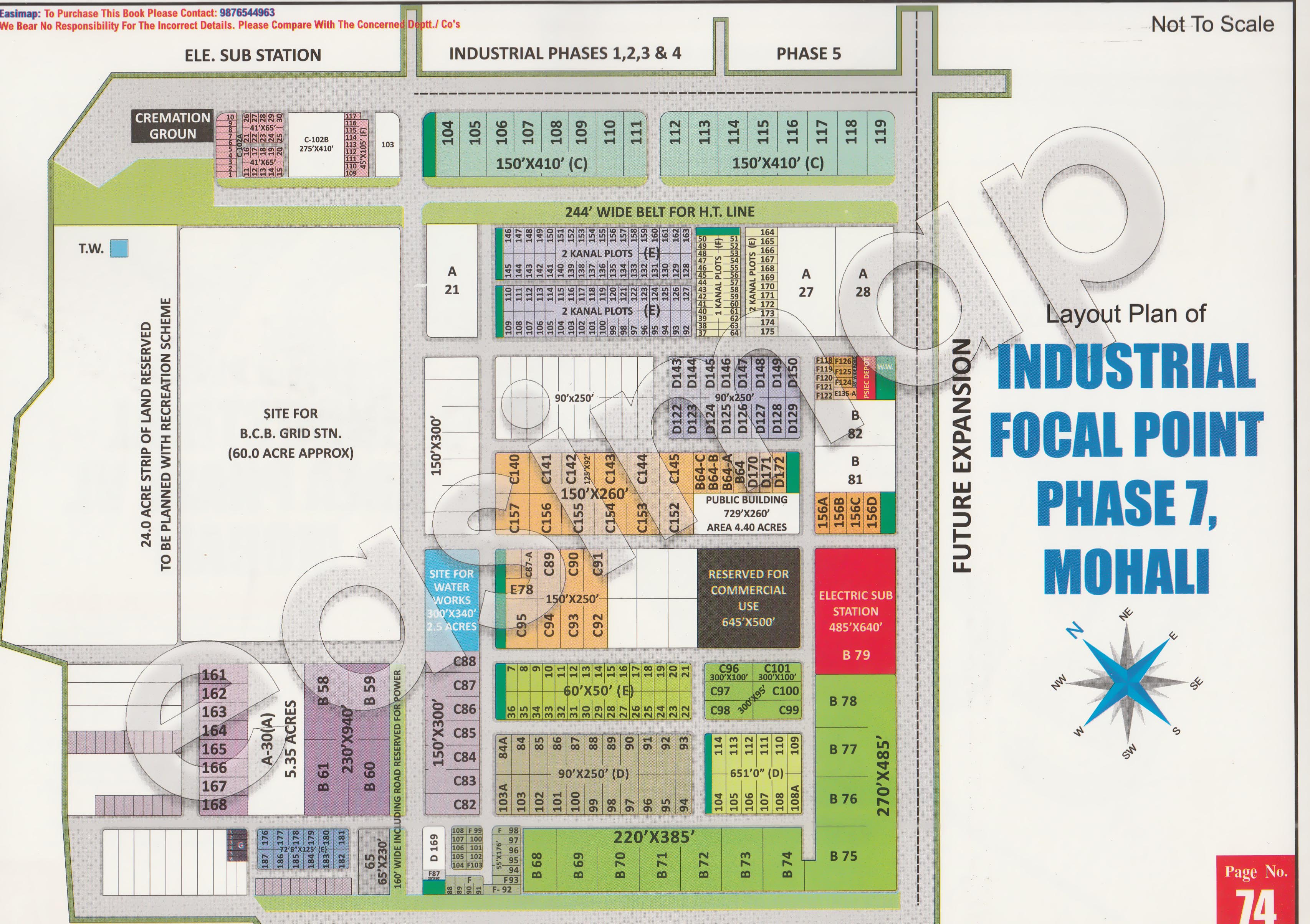 Industrial Area Phase 7 Mohali layout plan