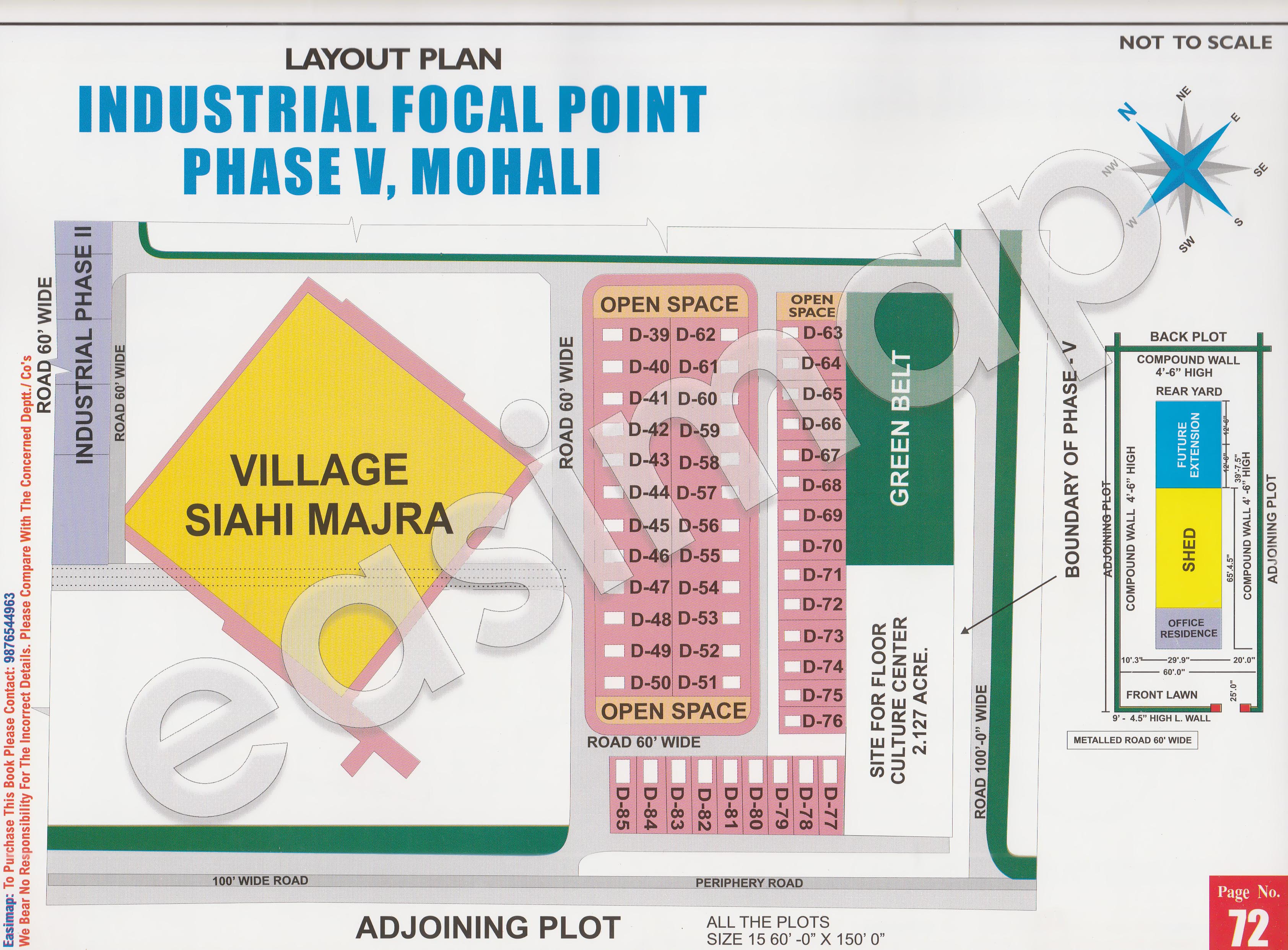 Industrial Focal Point Phase 5 Mohali layout plan