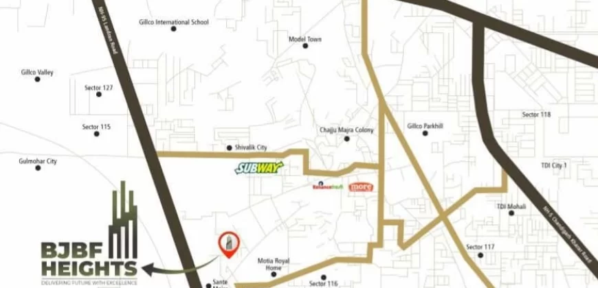 BJBF Heights 2BHK Flat For Sale In Sector 127, Kharar -Mohali