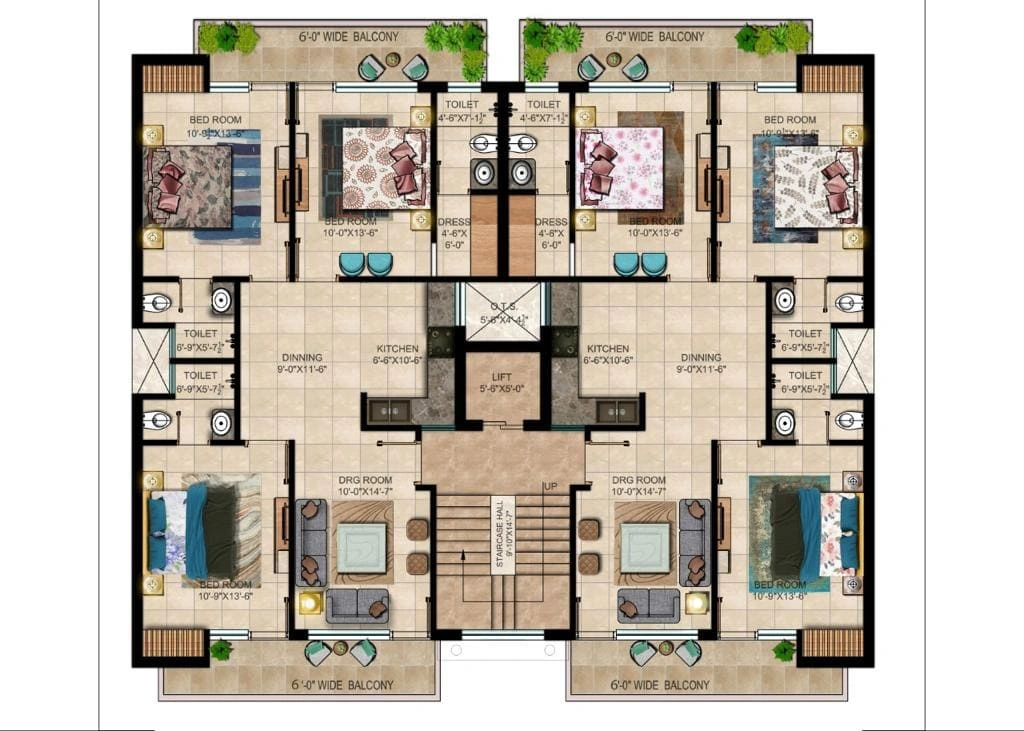 Green Valley Residencia 3BHK Flat For Sale In Zirakpur, Chandigarh