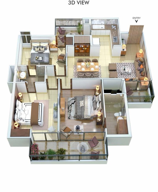 3 BHK Flat for Sale in Sector 82A Mohali – The Medallion