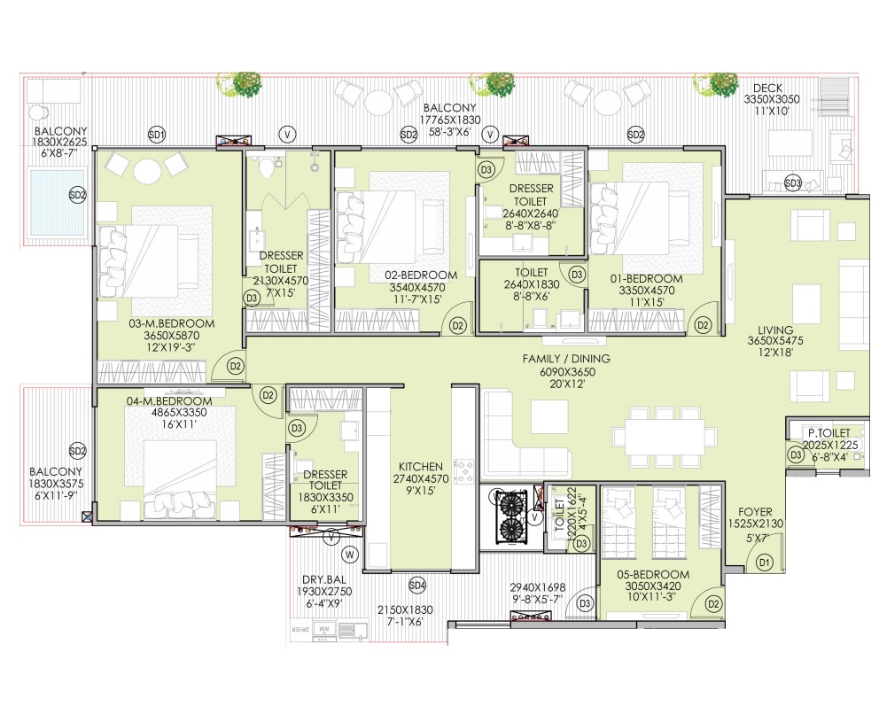 5 BHK Apartment for Sale in Mohali – Sector 83A IT City | The Pinnacle